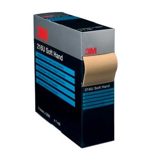 3M P500 Grit Soft Hand Sanding Rolls Perforated - 114mm x 25m - 3M 50338