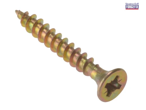 ForgeFix - Multi-Purpose Pozi Screw CSK ST ZYP 3.5 x 50mm Box 200