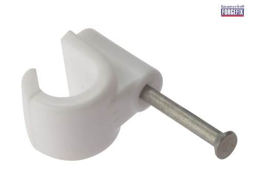 ForgeFix - Pipe Clips with Masonry Nail 9mm Box 100