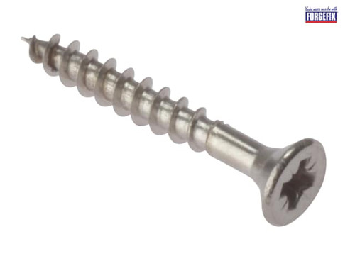 ForgeFix - Multi-Purpose Pozi Screw CSK ST Stainless Steel 3.5 x 30mm Box 200