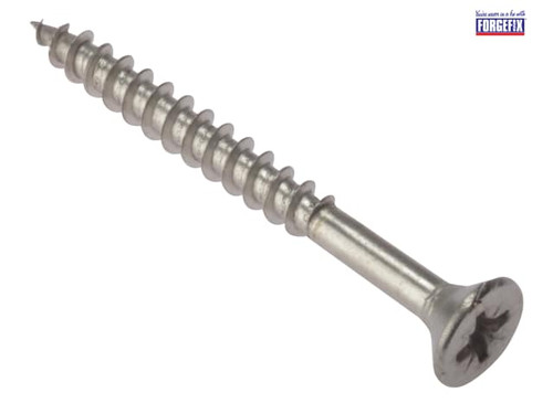 ForgeFix - Multi-Purpose Pozi Screw CSK ST Stainless Steel 5.0 x 50mm Box 200