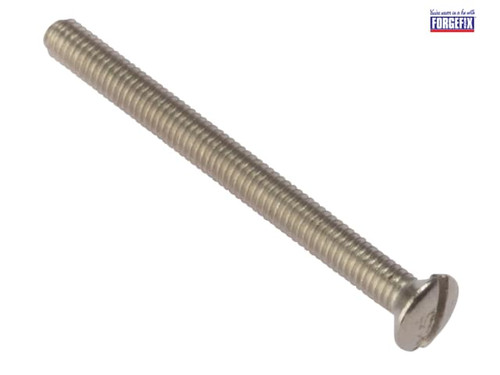 ForgeFix - Socket Screw Slotted Raised Head Nickel Plated 3.5 x 40mm Bag 100