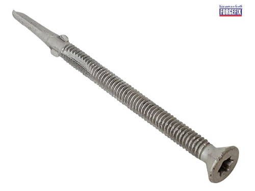 ForgeFix - TechFast Timber to Steel CSK/Wing Screw No.3 Tip 5.5 x 65mm Box 100