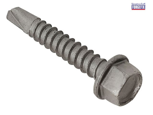 ForgeFix - TechFast Roofing Sheet to Steel Hex Screw No.3 Tip 5.5 x 50mm Box 100