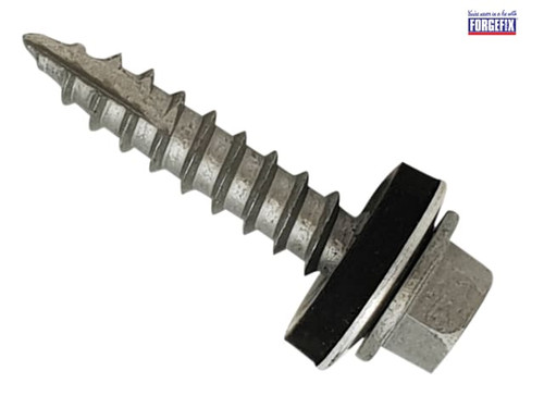 ForgeFix - TechFast Metal Roofing to Timber Hex Screw T17 Gash Point 6.3 x 150mm Box 50