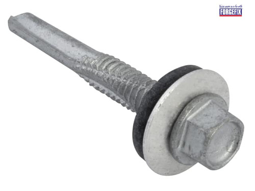 ForgeFix - TechFast Hex Head Roofing Screw Self-Drill Heavy Section 5.5 x 38mm Pack 100