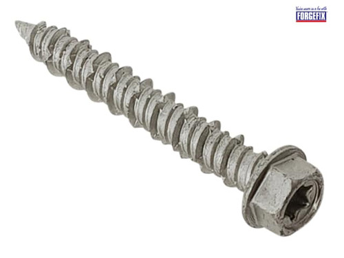 ForgeFix - TechFast Masonry Screw TORX® Compatible Hex 6.3 x 45mm (Box 100)