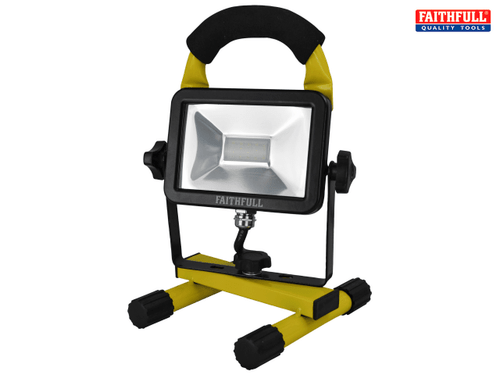 Faithfull Power Plus - SMD LED Pod Site Flood Light 10W 900 Lumens 110V