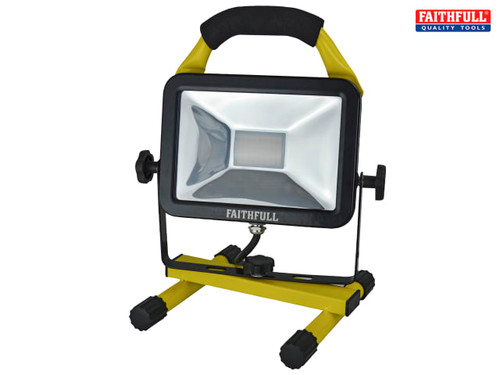 Faithfull Power Plus - SMD LED Pod Site Flood Light 20W 1800 Lumens 110V