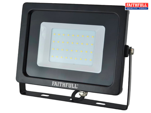 Faithfull Power Plus - SMD LED Wall Mounted Floodlight 30W 2400 Lumens 240V