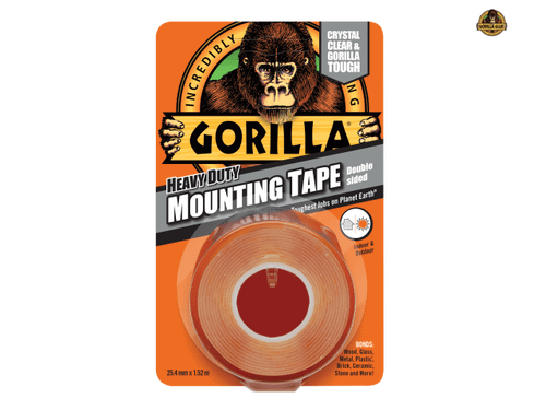 Gorilla Glue - Gorilla Heavy-Duty Double Sided Clear Mounting Tape 25.4mm x 1.52m