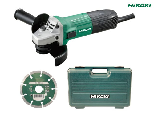 HiKOKI - G12STX/J7 Angle Grinder 115mm Diamond Blade & Case 600W 240V