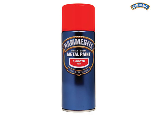 Hammerite - Direct to Rust Smooth Finish Aerosol Black 400ml