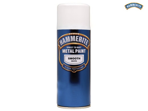 Hammerite - Direct to Rust Smooth Finish Aerosol White 400ml