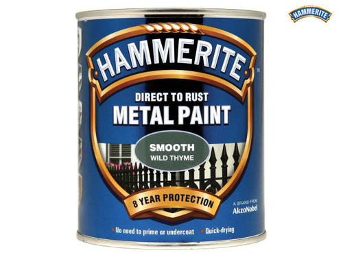 Hammerite - Direct to Rust Smooth Finish Metal Paint Wild Thyme 750ml