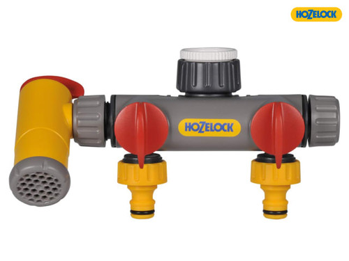 Hozelock - Flowmax 3-Way Tap Connector 1/2 - 1in BSP