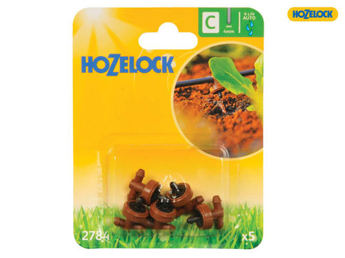 Hozelock - In Line Pressure Dripper 4mm (5 Pack)