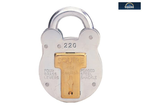 Henry Squire - 220 Old English Padlock with Steel Case 38mm