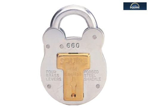 Henry Squire - 660KA Old English Padlock with Steel Case 64mm Keyed