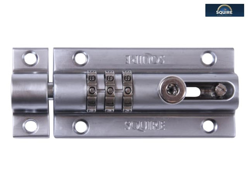 Henry Squire - 3-Wheel Re-Codeable CombiBolt Lock Chrome