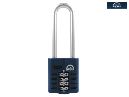 Henry Squire - CP40/2.5 Combination Padlock 4-Wheel 40mm Extra Long Shackle 63mm