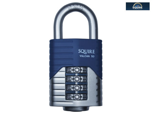 Henry Squire - Vulcan Open Boron Shackle Combination Padlock 50mm