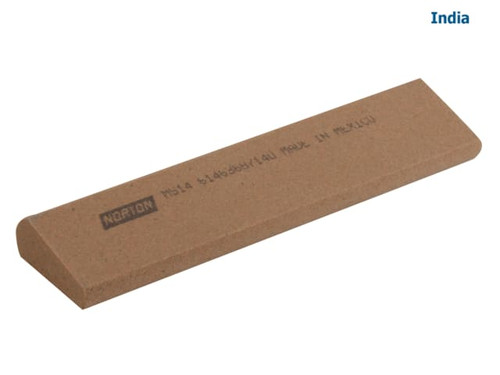 India - MS14 Round Edge Slipstone 100 x 25 x 11 x 5mm - Medium