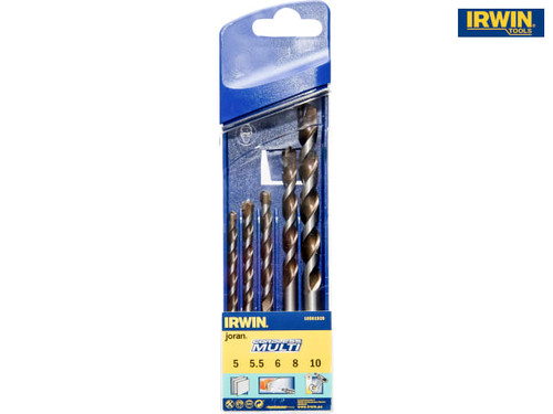 IRWIN - Cordless Multi-Purpose Drill Bit Set 5 Piece 5-10mm