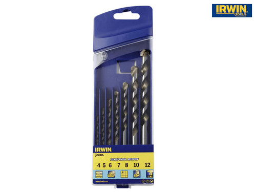 IRWIN - Cordless Multi-Purpose Drill Bit Set 7 Piece 4-12mm