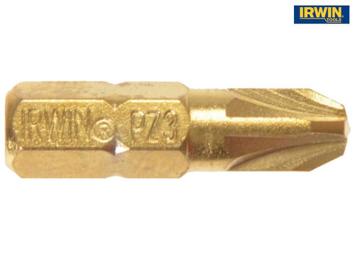 IRWIN - Screwdriver Bits Pozi PZ3 25mm Titanium Pack of 10
