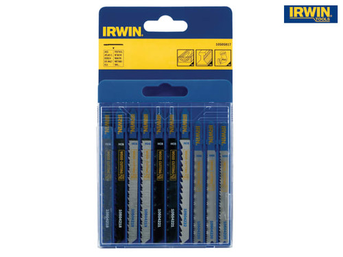 IRWIN - Jigsaw Blade Set Assorted 10 Piece Set