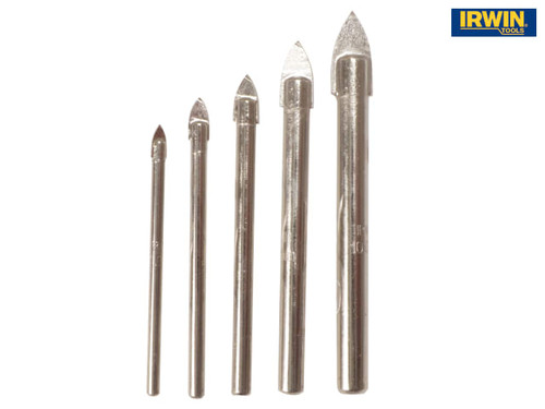 IRWIN - Glass & Tile Drill Bit Set of 5