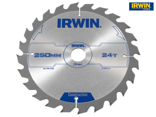 IRWIN - General Purpose Table & Mitre Saw Blade 250 x 30mm x 24T ATB