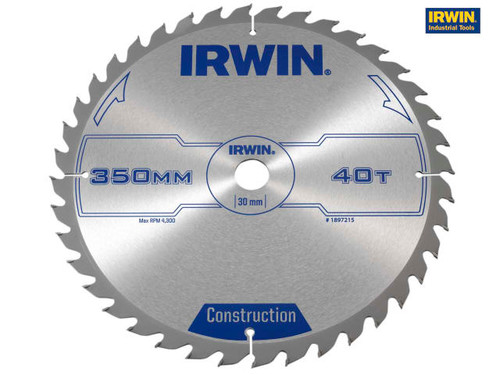 IRWIN - General Purpose Table & Mitre Saw Blade 350 x 30mm x 40T ATB
