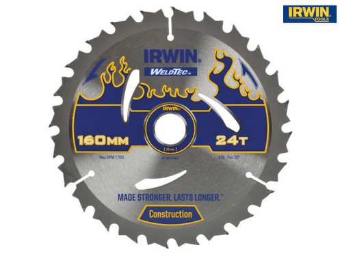 IRWIN - Weldtec Circular Saw Blade 160 x 20mm x 24T ATB