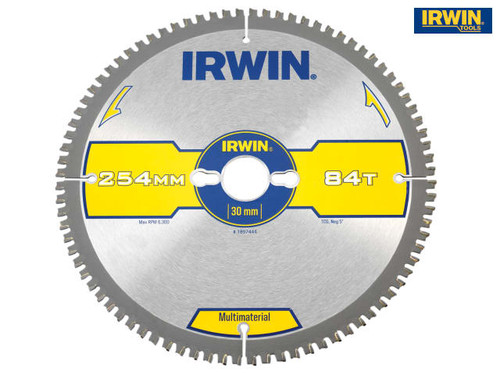 IRWIN - Multi Material Circular Saw Blade 254 x 30mm x 84T TCG/Neg