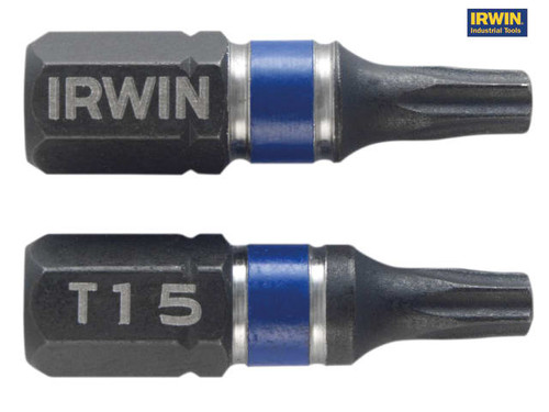 IRWIN - Impact Screwdriver Bits TORX T15 25mm Pack of 2