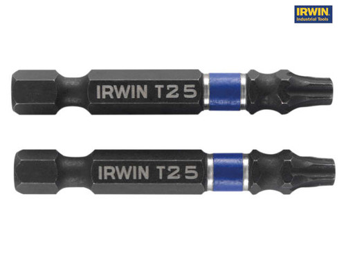IRWIN - Impact Screwdriver Bits TORX T25 50mm Pack of 2