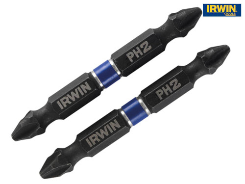 IRWIN - Impact Double Ended Screwdriver Bits Phillips PH2 60mm Pack of 10