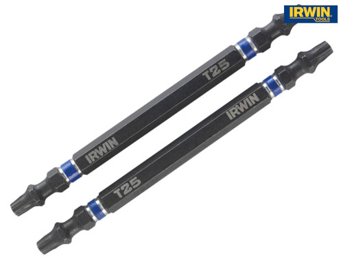 IRWIN - Impact Double Ended Screwdriver Bits TORX T25 100mm Pack of 2