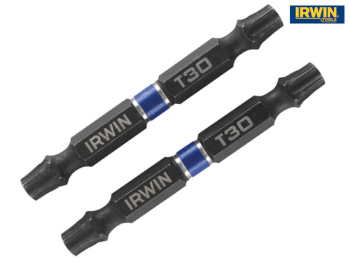 IRWIN - Impact Double Ended Screwdriver Bits TORX T30 60mm Pack of 2