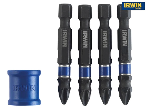 IRWIN - Impact Magnetic Screwdriver Bit Set of 5 Pozi PZ2