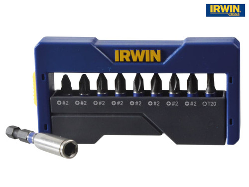 IRWIN - Impact Screwdriver Bit Set of 10 Pozi/Phillips/Torx