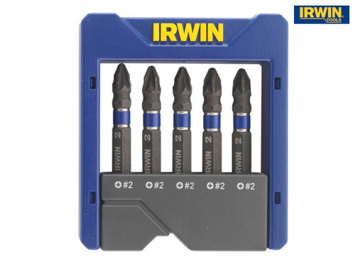 IRWIN - Impact Screwdriver Pocket Bit Set of 5 Pozi