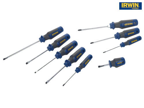IRWIN - Pro Comfort Screwdriver Set 9 Piece SL/PZ