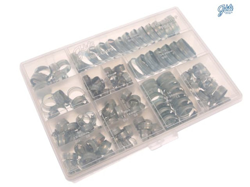 Jubilee - Workshop Pack 143 Assorted Hose Clips (Mild Steel)