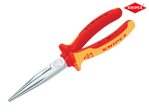 Knipex - VDE Long Snipe Nose Side Cutting Pliers 200mm