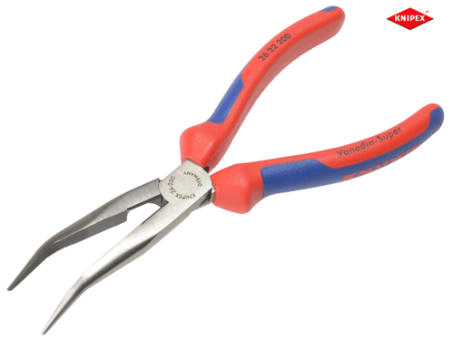 Knipex - Bent Snipe Nose Side Cutting Pliers Multi-Component Grip 200mm (8in)