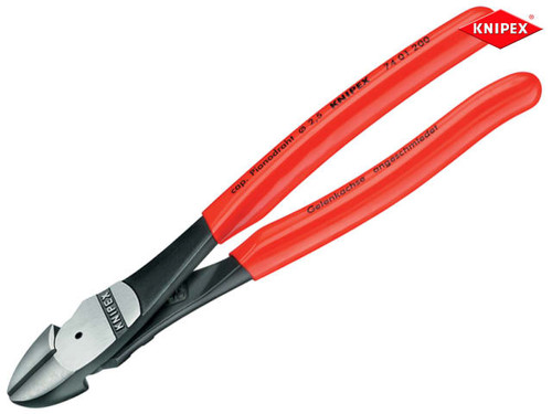 Knipex - High Leverage Diagonal Cutters PVC Grip 200mm (8in)