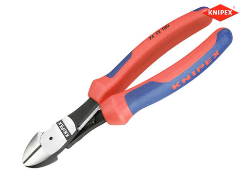 Knipex - High Leverage Diagonal Cutters Multi-Component Grip with Spring 180mm (7in)